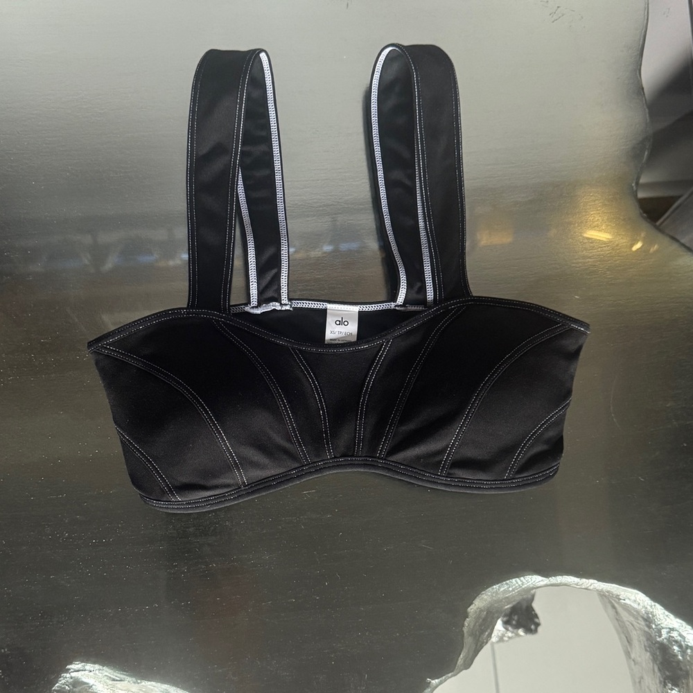 ALO Yoga Black Sunray Bra